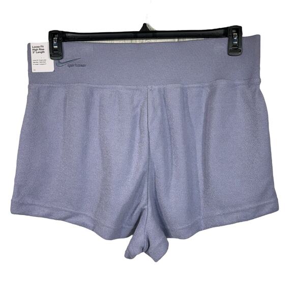 Nike X-Large Sportswear Shorts Loose Fit Hi-Rise Pull-On Stretch Pockets Purple - Picture 3 of 6